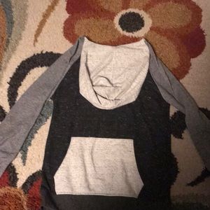 Black white and gray hoodie super comfortable